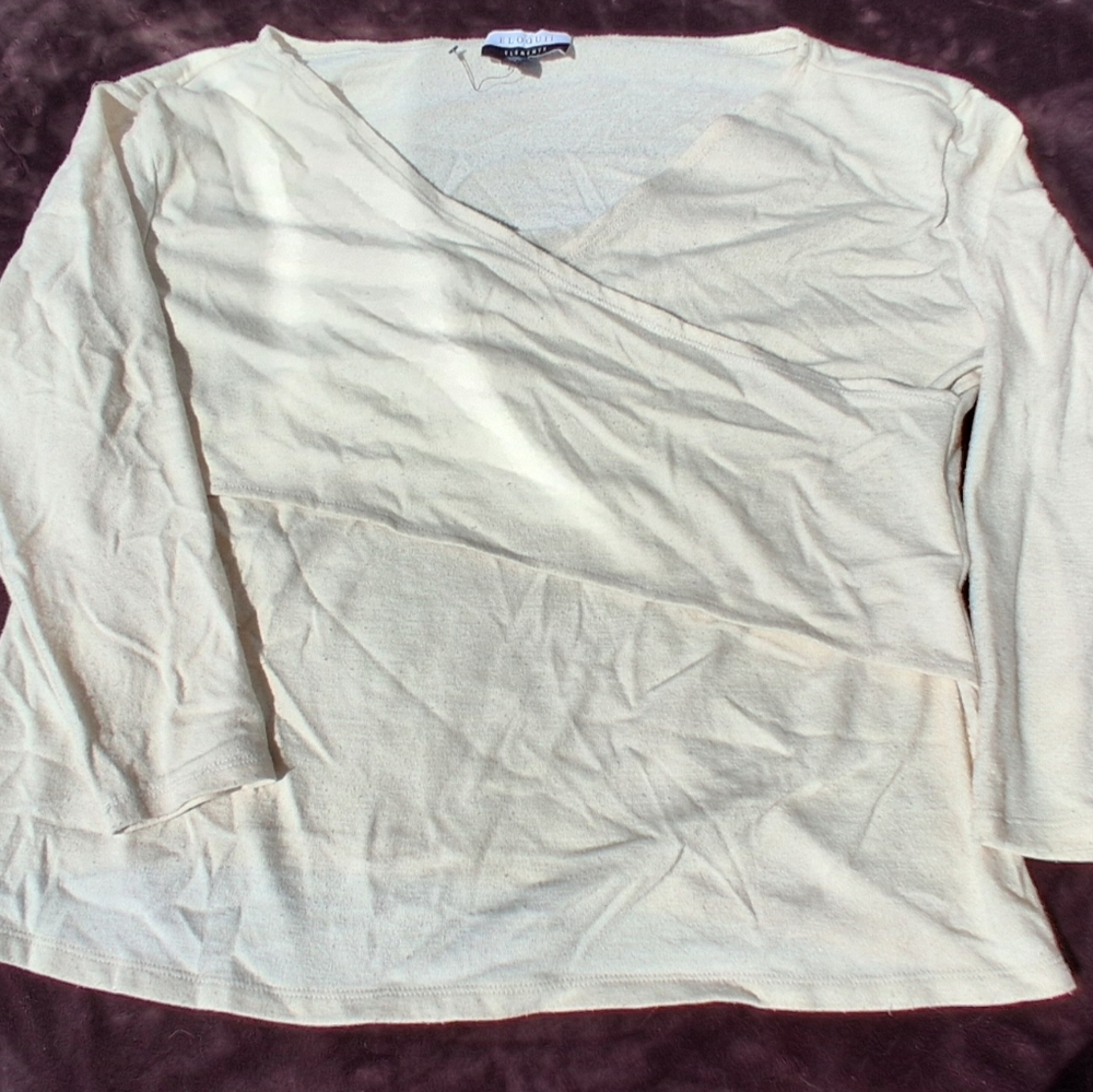 Eloquii Elements Faux Wrap Knit Top